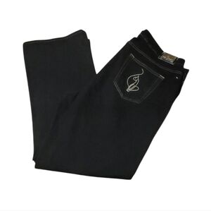 Baby Phat Deep Blue Denim Wide Leg Jeans Size 20